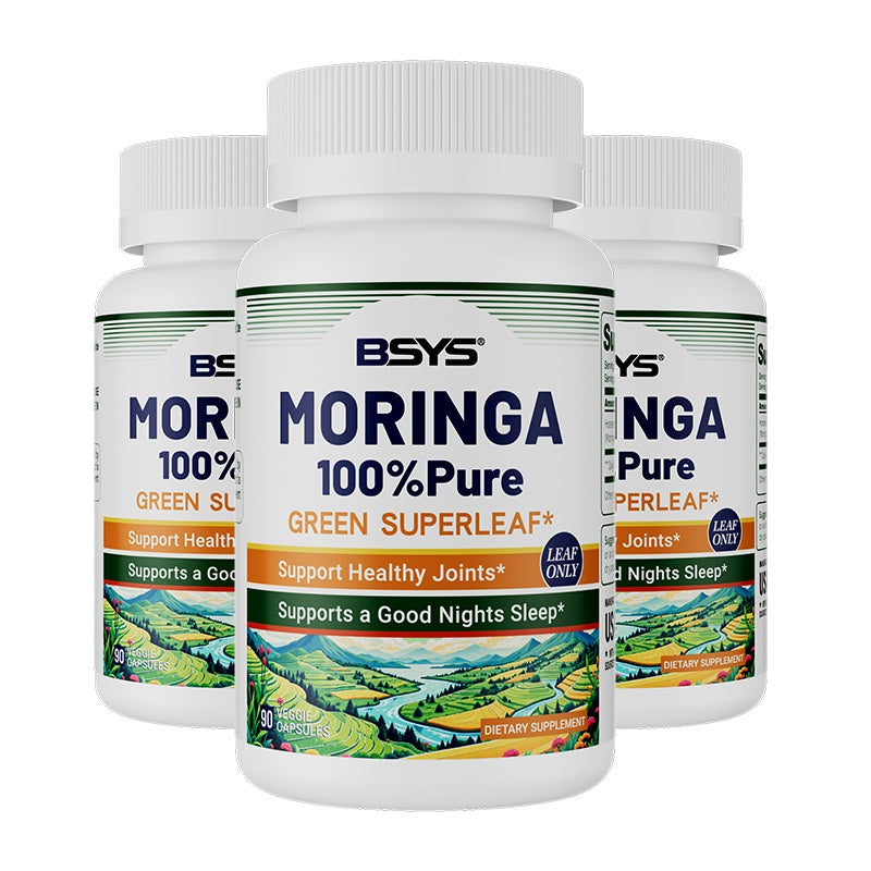 BSYS Moringa Capsules  Antioxidant & Anti-Inflammatory Support  Blood Sugar Health Aid  Cholesterol Balance Formula  Heart Wellness Support  Immune Boost & Natural Defense  Daily Superfood Suppl