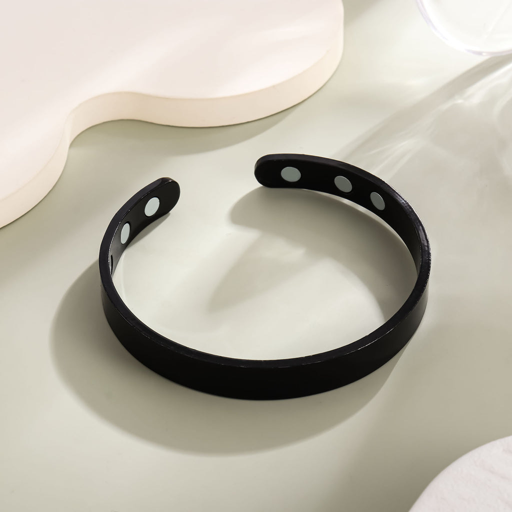 Glossy inlaid magnet health bracelet simple magnetic therapy