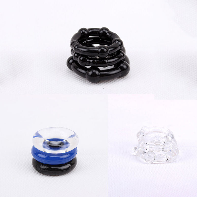 Men's Anti-recombination Three-color Transparent Ring Sleeve