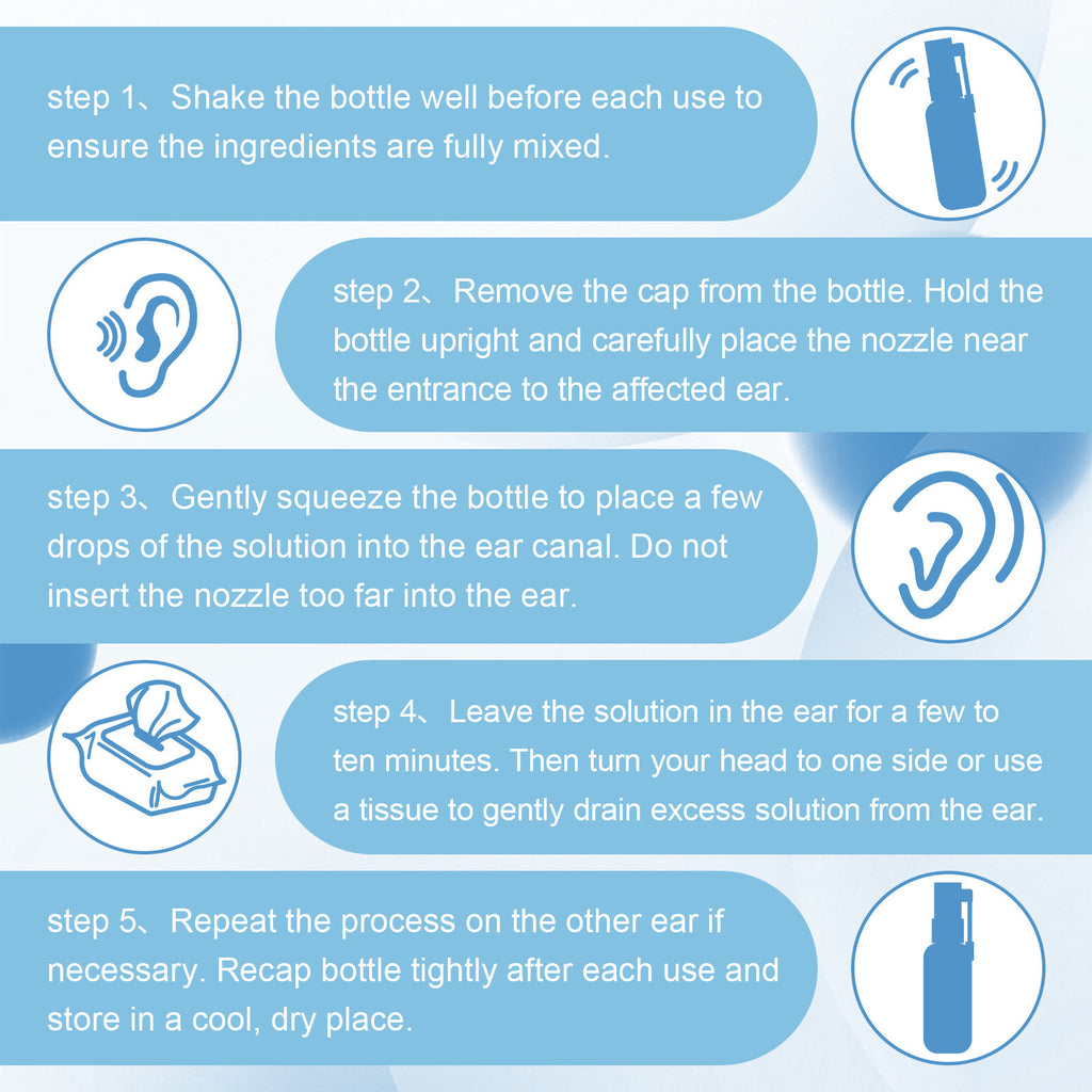 Tinnitus Relief Spray Relieving Ear Discomfort Back Earplugs Earwax Cleaning Care Spray